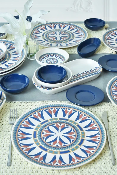 Keramika Keraart Ruby Kahvaltı Takımı 28 Parça 6 Kişilik 20793-94 - 2