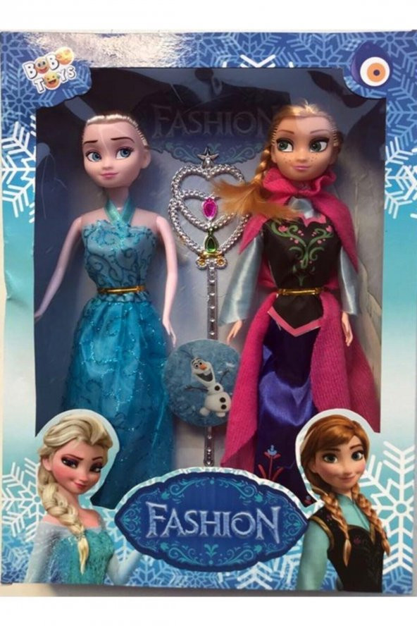 Elsa Ve Anna  asalı 3  Lü Büyük Boy 29cm Frozen Girls