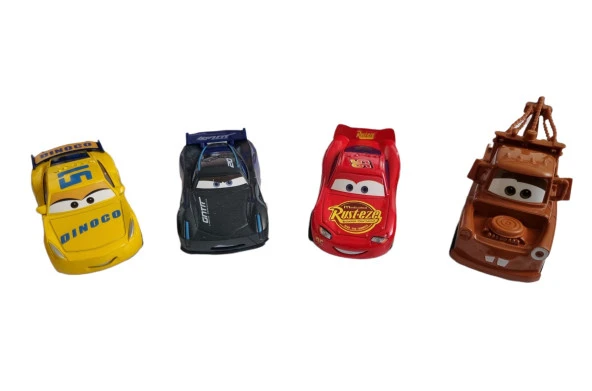 Cars Metal Oyuncak Arabalar 4lü Set - Şimşek Mcqueen, Jackson Storm, Mater, Cruz Ramirez