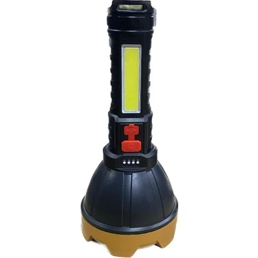 GOLD SİLVER GS-845 USB GİRİŞLİ 7W- UZUN MENZİLLİ - USB ŞARJLI FLAŞÖRLÜ EL FENERİ