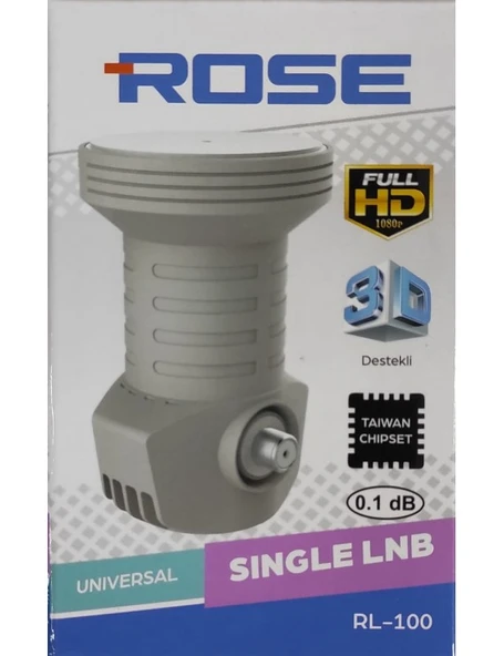 ROSE RL-100 FULL HD/4K/3D DESTEKLİ TEKLİ LNB