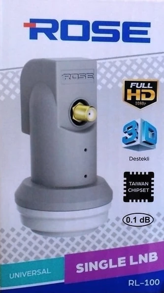 ROSE RL-100 FULL HD/4K/3D DESTEKLİ TEKLİ LNB