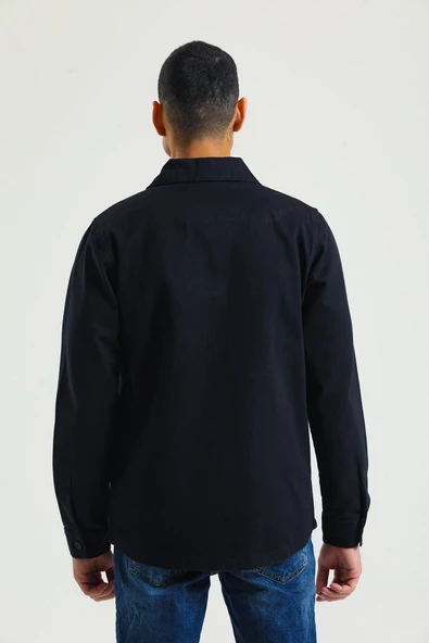 CEKMON Erkek Regular Fit Çok Cepli Düğmeli Astarsız Gabardin İnce Spor Ceket - 5