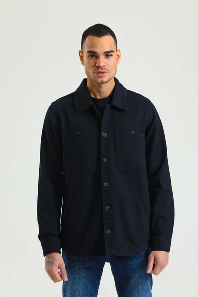 CEKMON Erkek Regular Fit Çok Cepli Düğmeli Astarsız Gabardin İnce Spor Ceket - 2