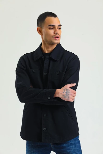 CEKMON Erkek Regular Fit Çok Cepli Düğmeli Astarsız Gabardin İnce Spor Ceket - 8