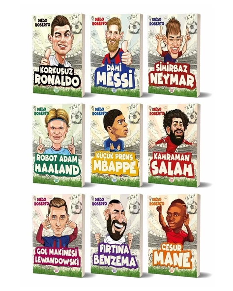 Efsaneler Serisi Ronaldo Messi Neymar Haaland Mbappe Salah lewandowski Nane Benzema