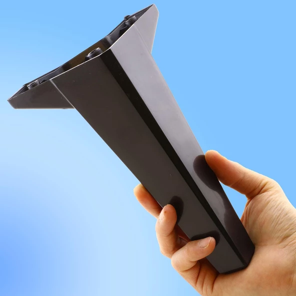 Sedir Lüks Mobilya Kanepe Tv Ünitesi Koltuk Ayağı 18 Cm Siyah Konsol Ayakları - 5