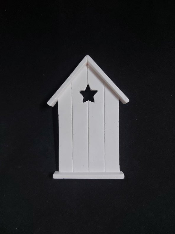 Yıldızlı Tahta Ev 12x8cm ürün görseli