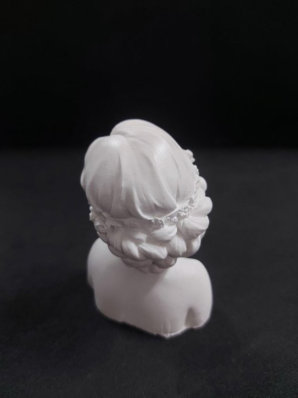 Gözü Çiçekli Kız Büst 9,5x6,5cm - Resim 2