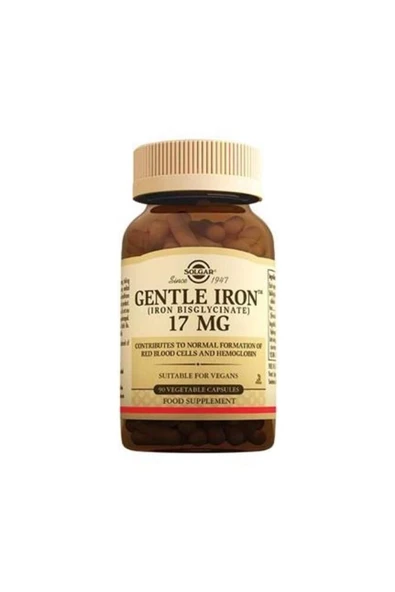 Solgar Gentle Iron 17 mg 90 Kapsül