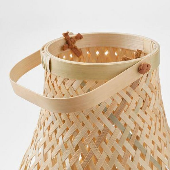 Bambu Abajur MeridyenDukkan Bambu, 36 cm Masa Lambası Dekorasyon - 3