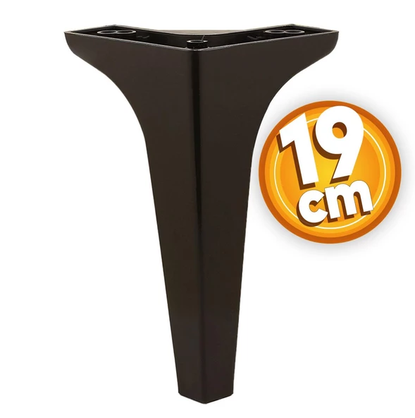 Sedef Lüks Mobilya Kanepe Tv Ünitesi Konsol Koltuk Ayağı 19 Cm Siyah Ayakları