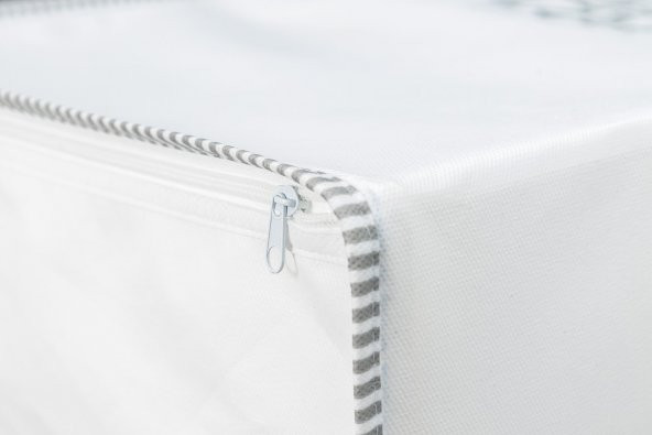 Buti Yatak Altı Baza Hurcu Fermuarlı Düzenleyici İpli Yastık Hurcu 3 Adet 52 x 28 x 22 Cm 104188 - 3