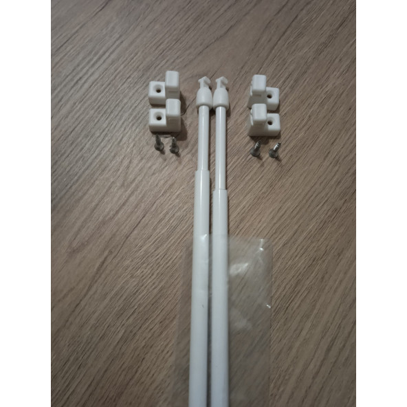 Ayarlanabilir Aliminyum Briz Çubuğu Perde Çubuğu 60-80 Cm (2 adet) - 2