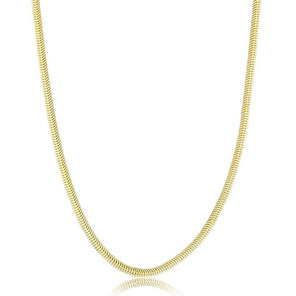 14 Ayar Altın 3 mm. Balıksırtı Zincir 60 cm - 1