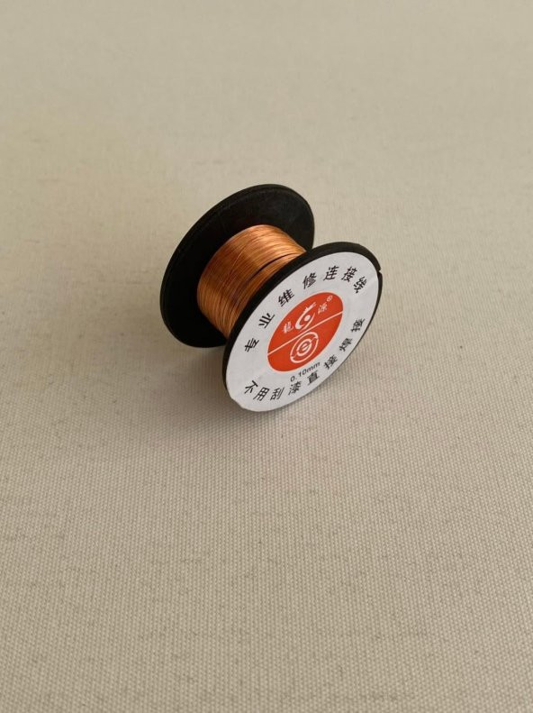 Emaye Kaplı Bakır Yol Çekme Teli 0,10mm 10 Metre - 3