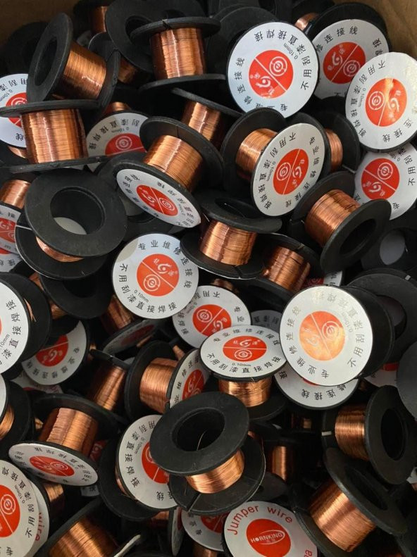 Emaye Kaplı Bakır Yol Çekme Teli 0,10mm 10 Metre - 7