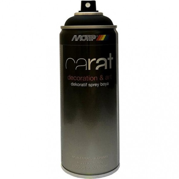 Motip Carat RAL 9005 Mat Siyah Sprey Boya 400 ml