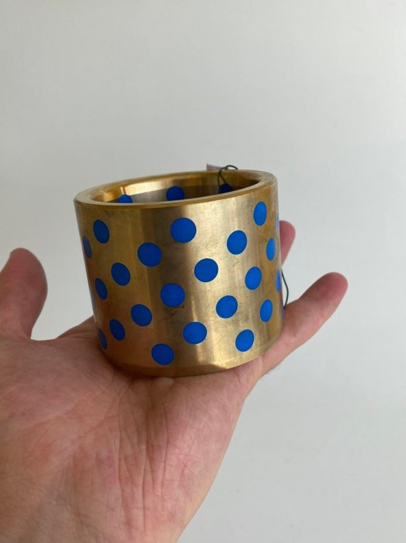 Oiles 500 Pirinç Alaşım Silindirik Burç 75x60x8 mm - 4