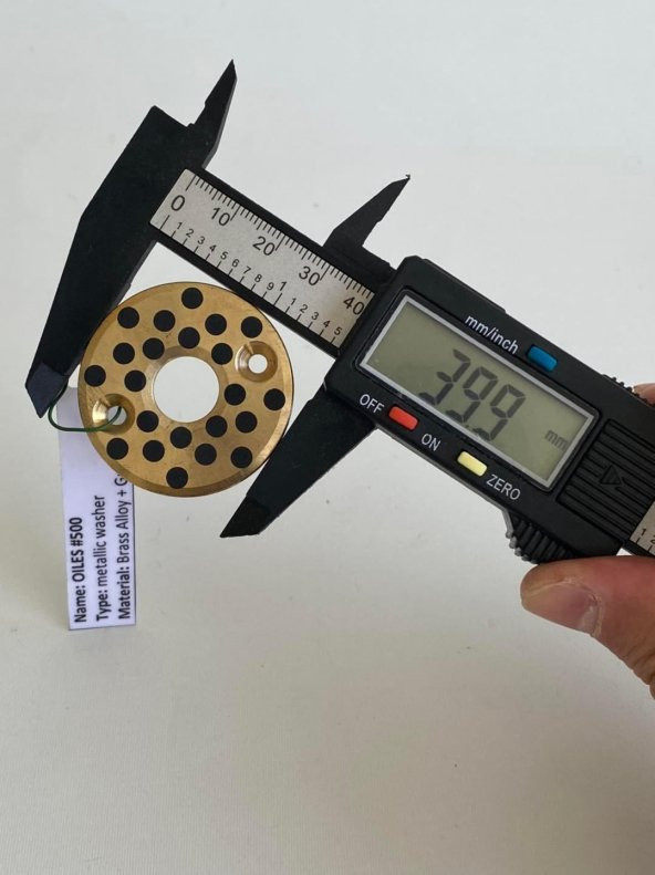 Oiles 500 Pirinç Alaşım Flanş 39,9x2,9x12,3 mm - Resim 4