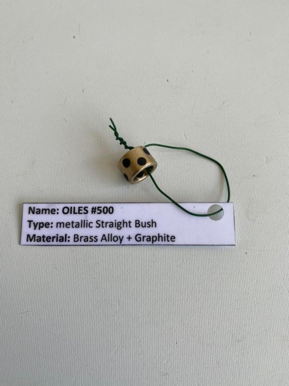 Oiles 500 Pirinç Alaşım Silindirik Burç 12x8x1,5 mm - Resim 7