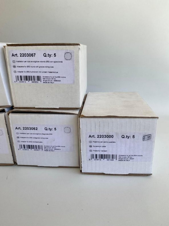 Asa ETR - CD 35 Tubular Motor Adaptör ve Braket 35 Parça - 6