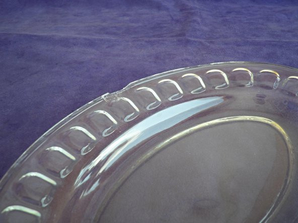 Oval Cam Salata Servis Tabağı (Defolu) 28x18 cm - 2