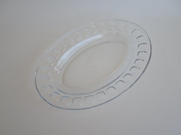 Oval Cam Salata Servis Tabağı (Defolu) 28x18 cm - 3