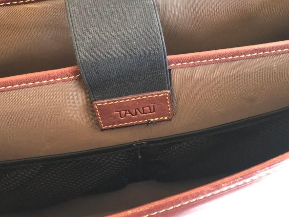 Tandi Vintage Deri Unisex Askılı Omuz El Çantası 2.El - 8