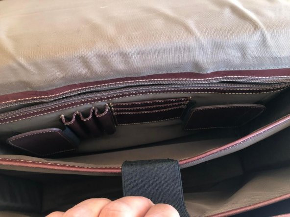 Tandi Vintage Deri Unisex Askılı Omuz El Çantası 2.El - 9