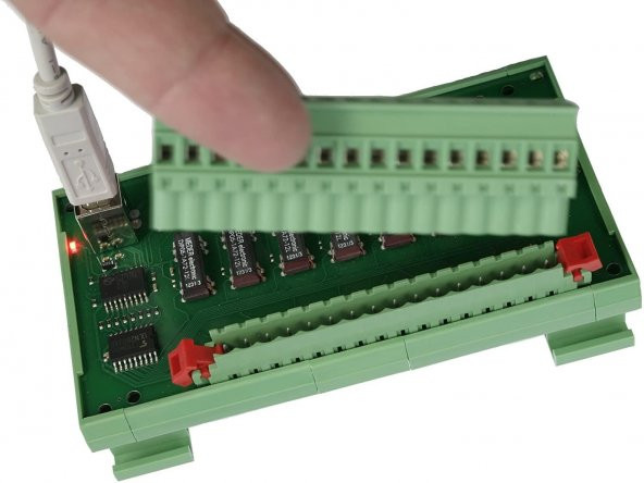 Quancom USBREL8 USB Role Kartı (8 Role) - USB Çıkış Modulü - Resim 2