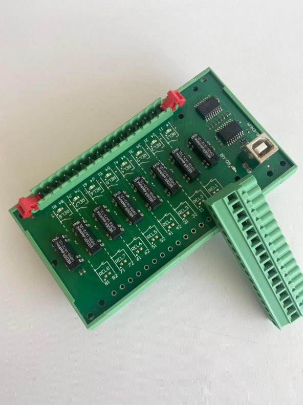 Quancom USBREL8 USB Role Kartı (8 Role) - USB Çıkış Modulü - Resim 8