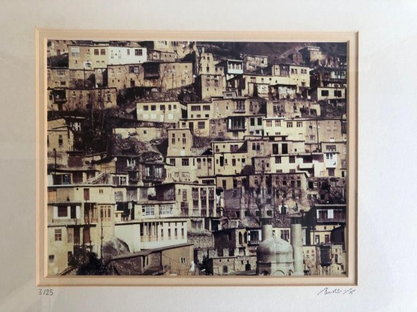 İran Masuleh Köyü Sepya Çekim Çerçeveli Fotoğraf 45x55cm - 2