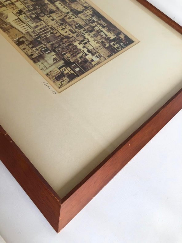 İran Masuleh Köyü Sepya Çekim Çerçeveli Fotoğraf 45x55cm - 4