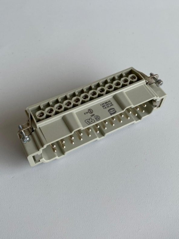 Harting Han 24E-M-s 16A 500V 24 Pin Konnektör 09330242601 - Resim 3