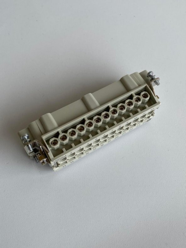 Harting Han 24E-M-s 16A 500V 24 Pin Konnektör 09330242601 - Resim 5