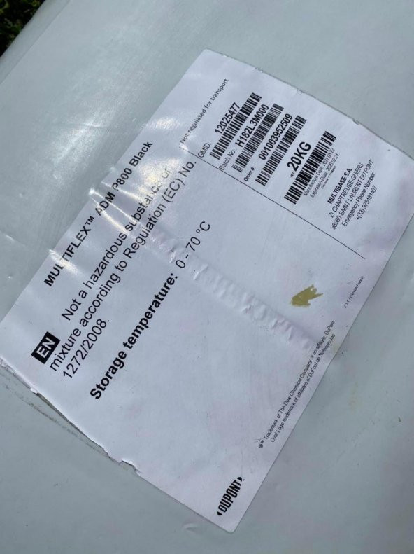Dupont Multiflex ADM P800 Black Siyah Polimer 60 Kg - 5