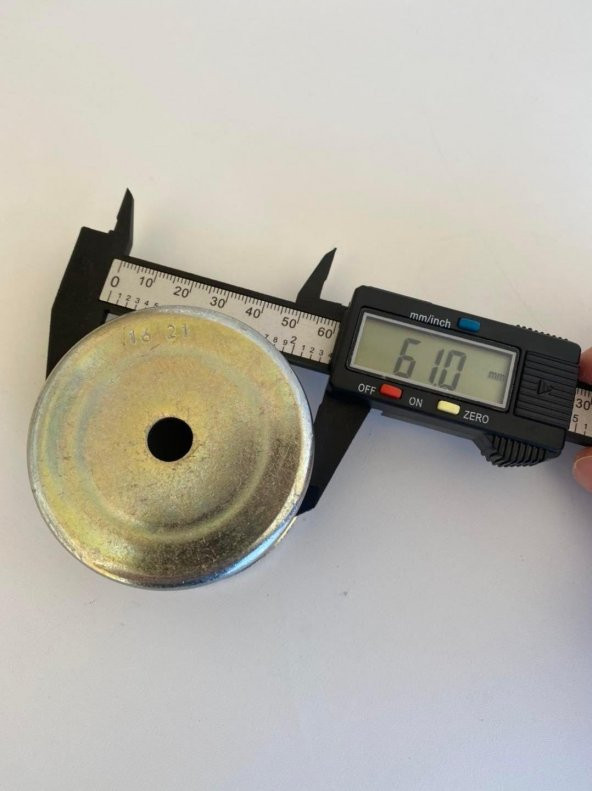 Delikli Silindirik Metal Parça 61x35mm - Resim 5