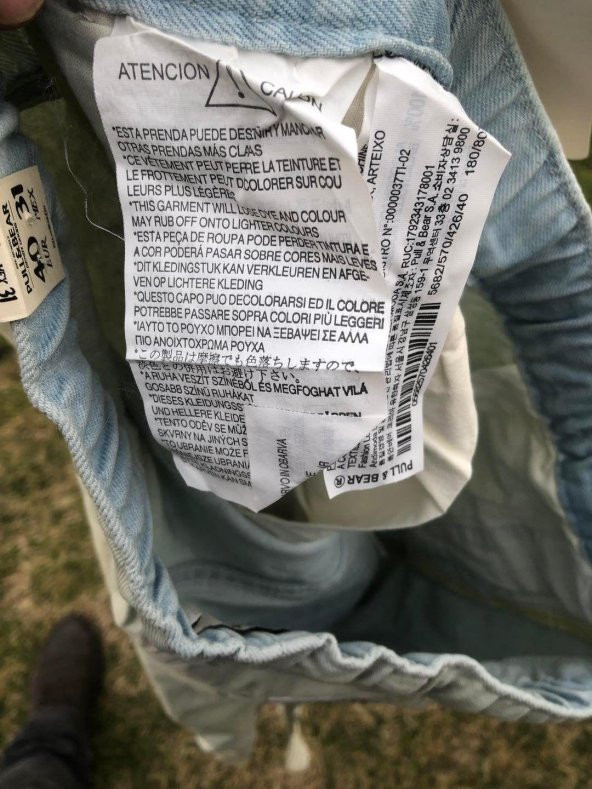 Pull & Bear Jogging Erkek Kot Pantolon 40 Beden L - 6