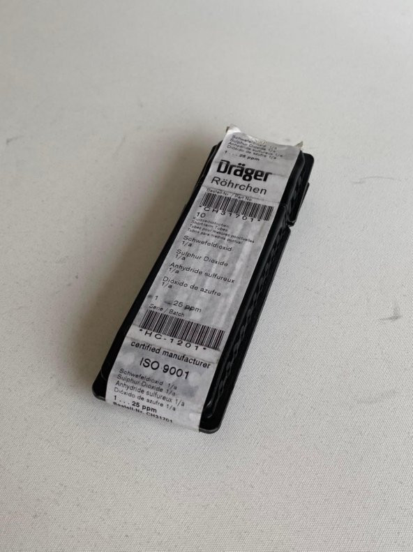 Drager CH31701 Sülfür Dioksit 1/a Dedektör Tüpü 10lu Paket - 2
