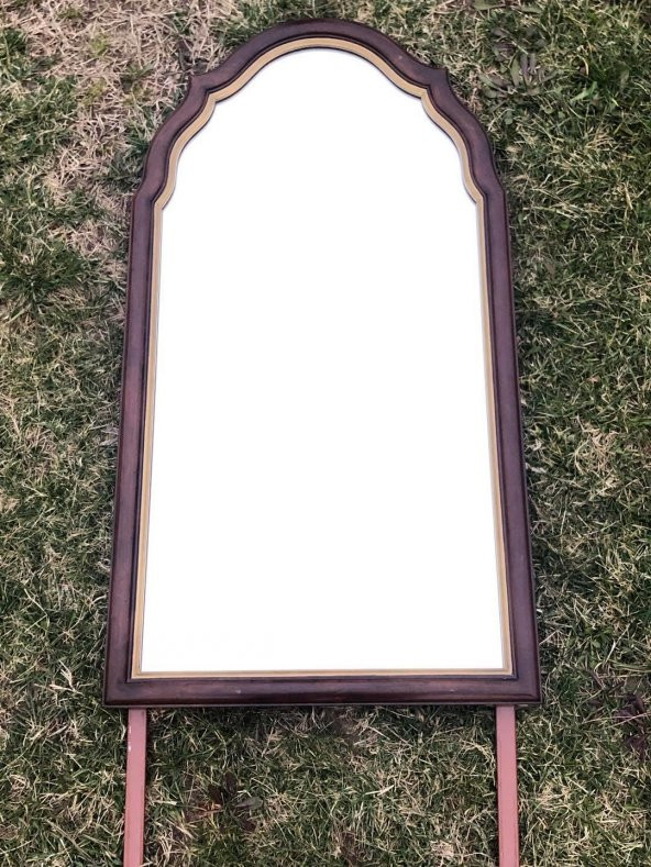 Vintage Kubbeli Tırnak Ayna 103x55 cm - 4