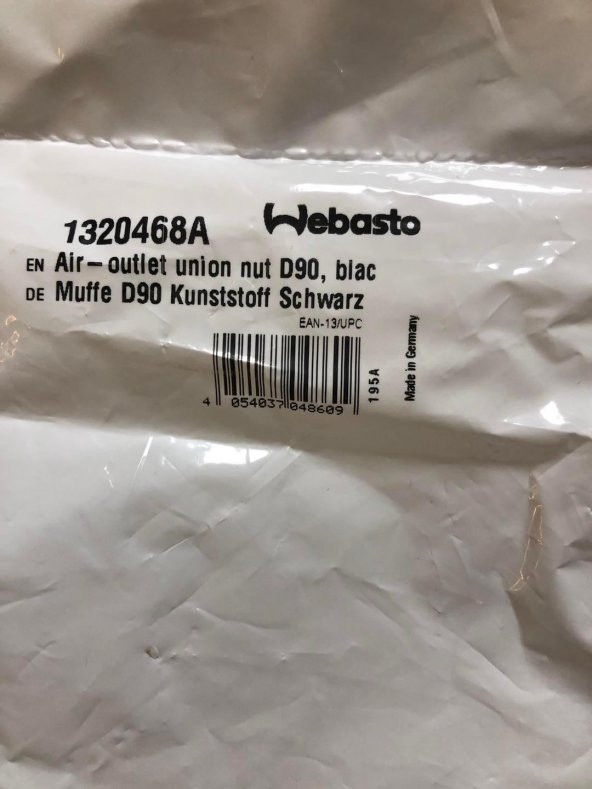 Webasto Çıkış Hortumu Bağlantı Parçası 1320468A 90mm - Resim 7