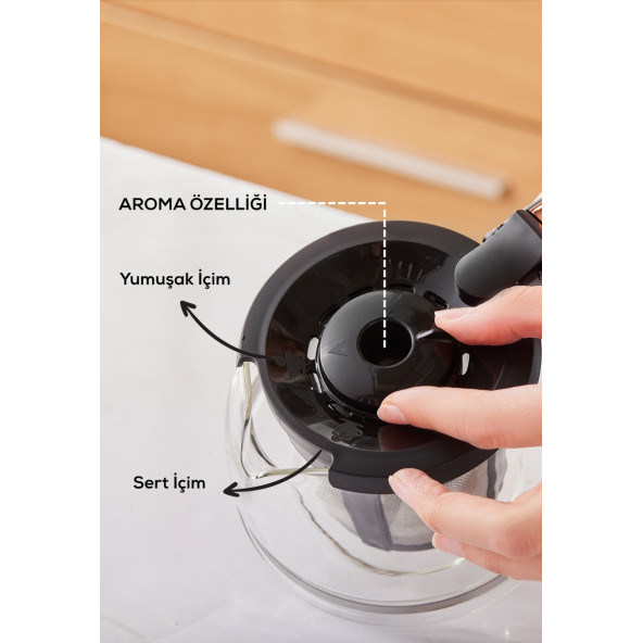 Karaca Hatır Plus Mod 5 In 1 Kahve Makinesi-Chrome Saplı Cam Demlik- Orjinal Yedek Parça - 4