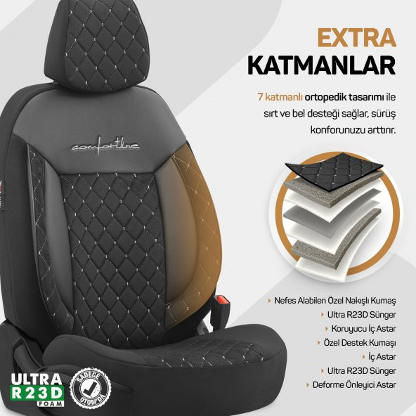 Otom Comfortline Vip Design Oto Koltuk Kılıfı - 5
