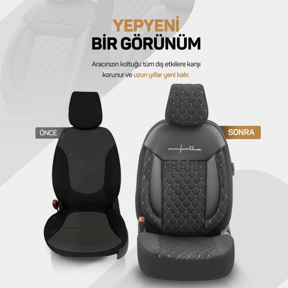 Otom Comfortline Vip Design Oto Koltuk Kılıfı - 9