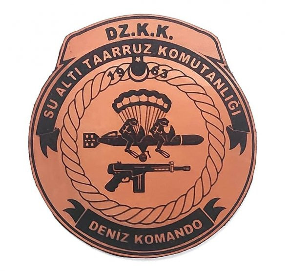 SAT (Su Altı Taarruz) Deri PEÇ- Arma - Patch - 1