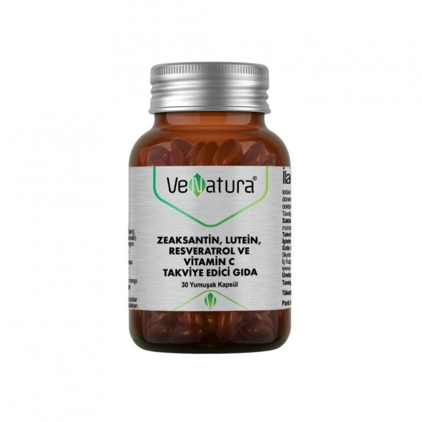 Zeaksantin Lutein Resveratrol ve Vitamin C Takviye Edici Gıda 30 Yumuşak Kapsül - 1