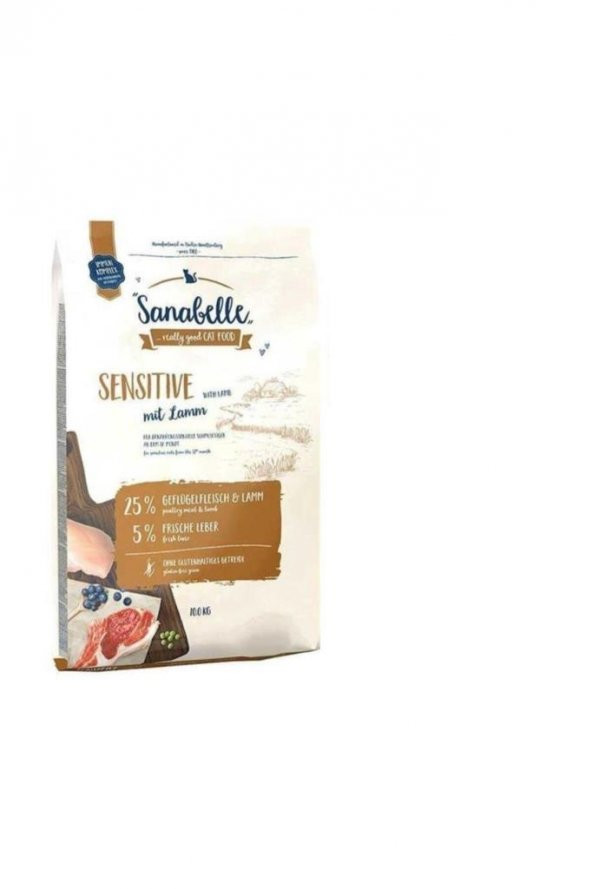 Sanabelle Sensitive Hassas Kuzulu Yetişkin Tahılsız Kedi Maması 10 Kg