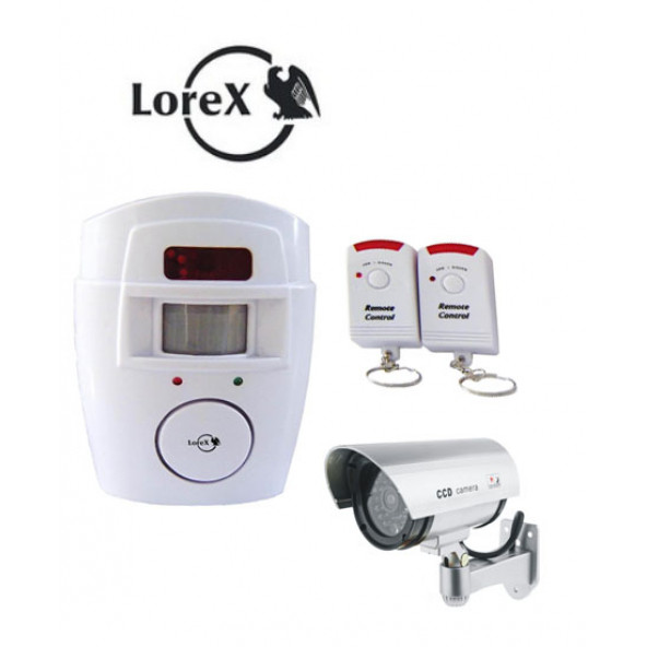 Lorex LR-D11IR Caydırıcı Sahte Kamera + LR-NG300 Kablosuz Hırsız Alarm Sistemi