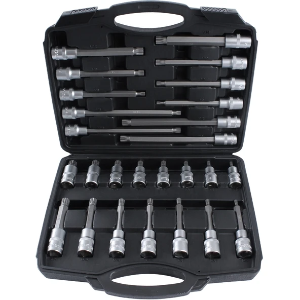 BRIO Lokma Set Torx (Tork) 1/2 32 Parça T20-T70 Kısa - Orta - Uzun - Resim 2